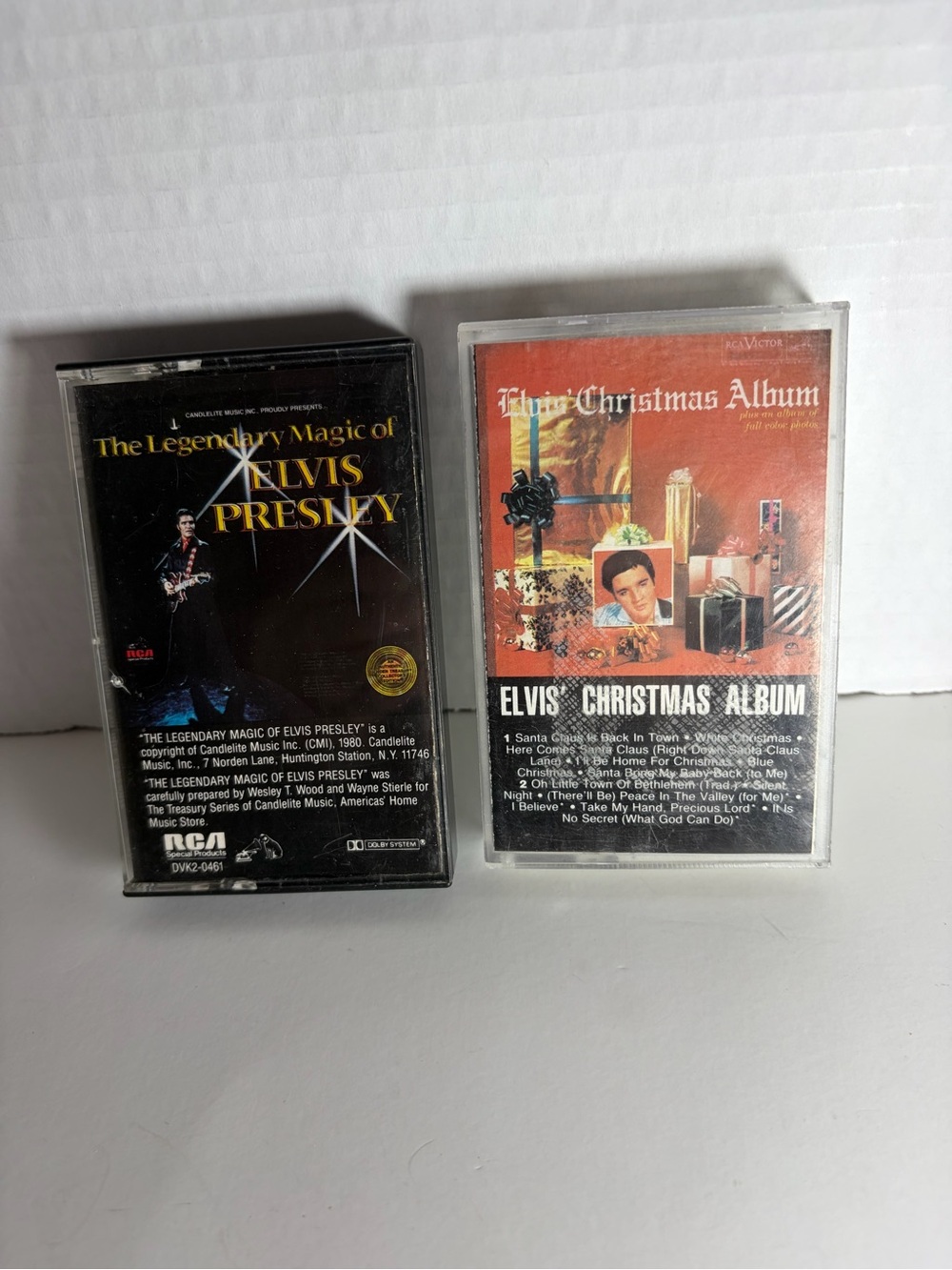 Elvis Presley 2 Cassette Tapes The Legendary Magic and Christmas Album